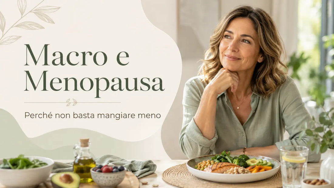 Macro e menopausa: perché non basta “mangiare meno” per sentirsi di nuovo in controllo
