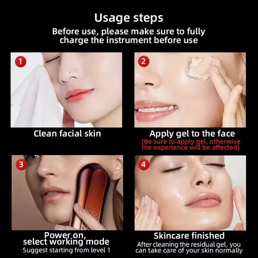 Dispositivo di Bellezza Viso EMS con Microcorrente