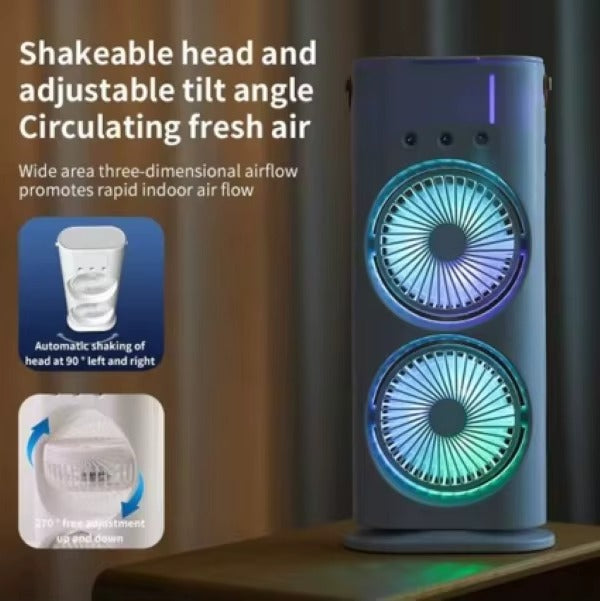 Ventilatore raffreddatore d'aria domestico usb ricaricabile