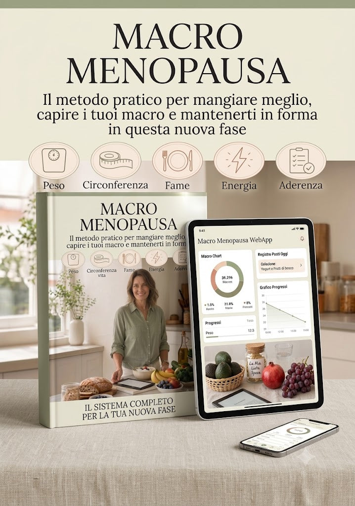 Macro in Menopausa: ebook pratico + WebApp